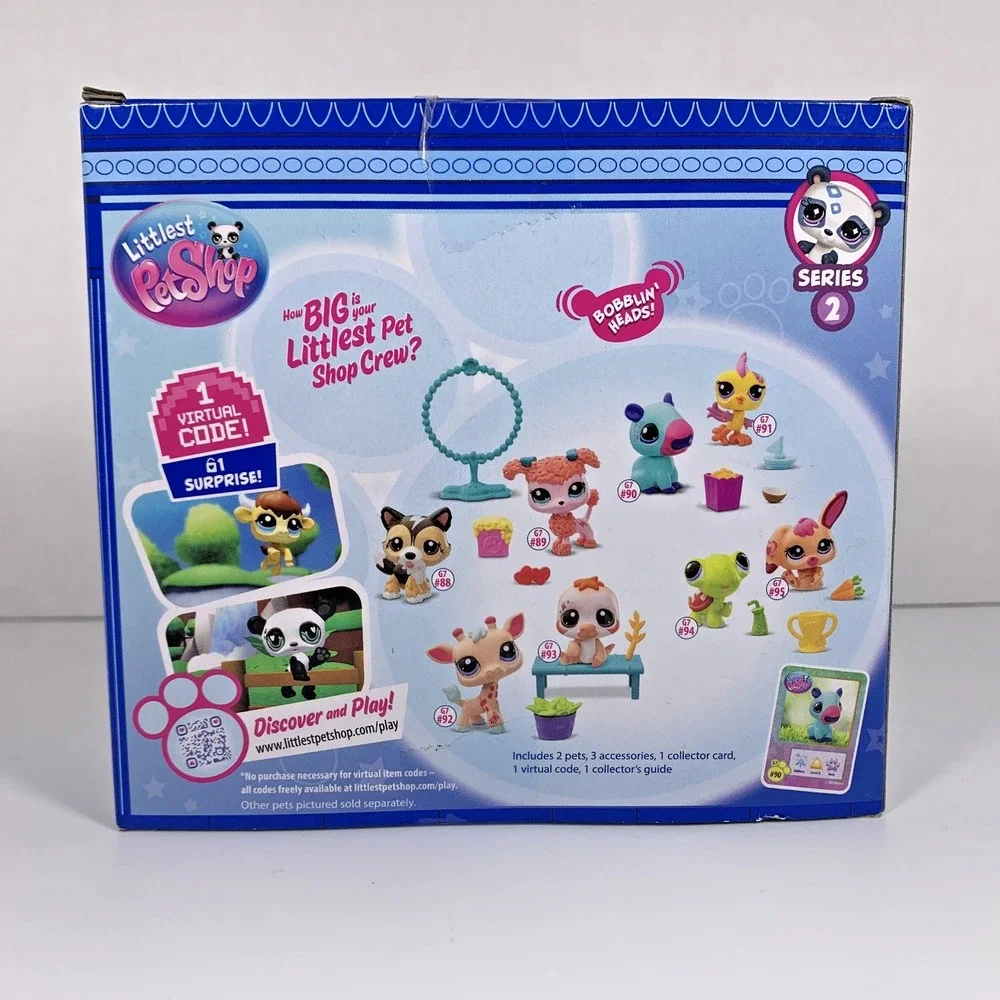 Littlest Pet Shop Pet Pairs Series 2 - Capybara #90 and Parakeet #91 Jungle Pals
